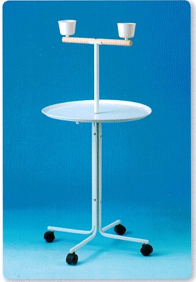 7-SHAPE WHITE BIRD CAGE STAND - 1/CTN